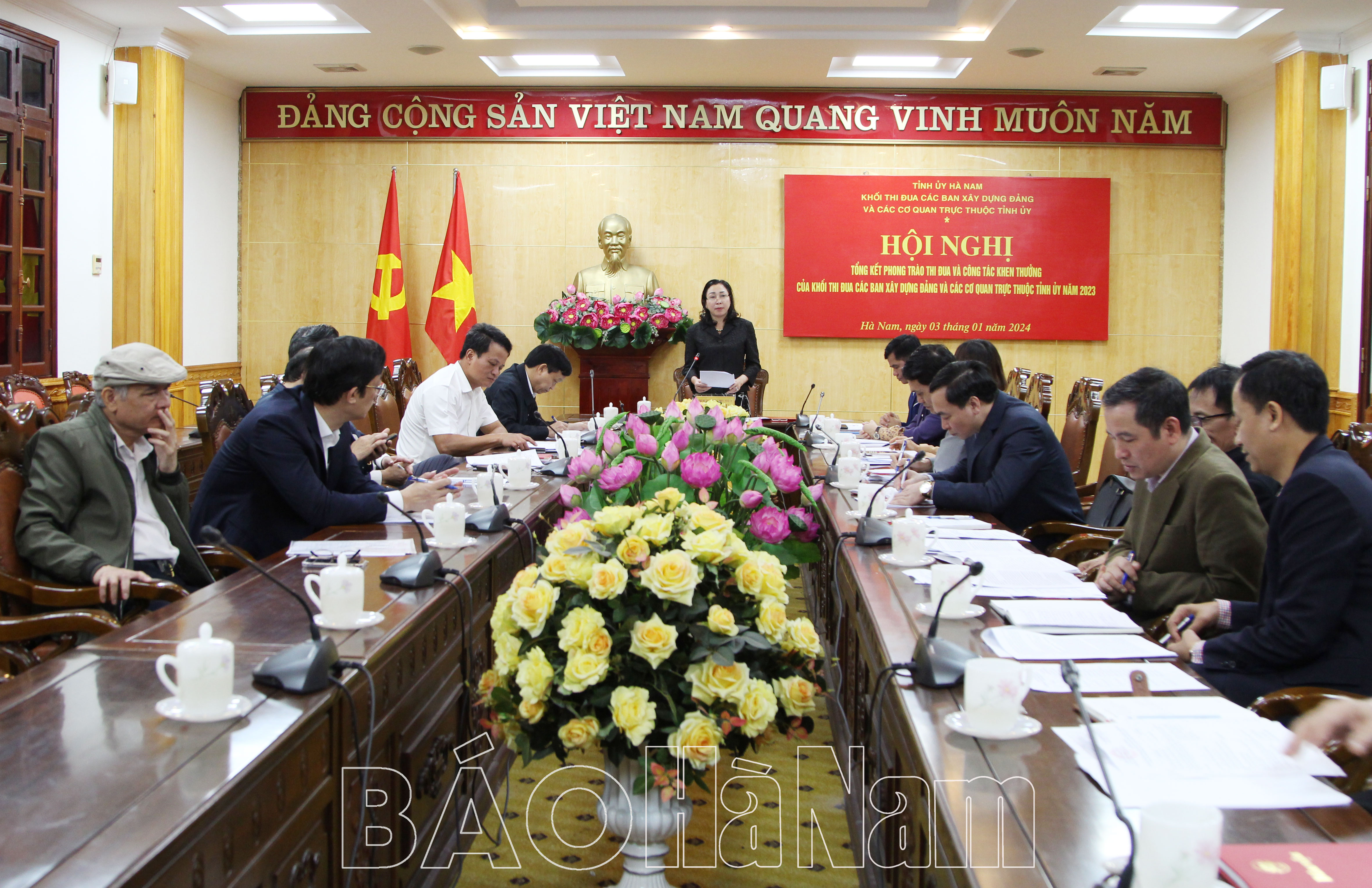 Khối Thi đua các Ban xây dựng Đảng và cơ quan trực thuộc Tỉnh ủy triển khai nhiệm vụ thi đua năm 2024