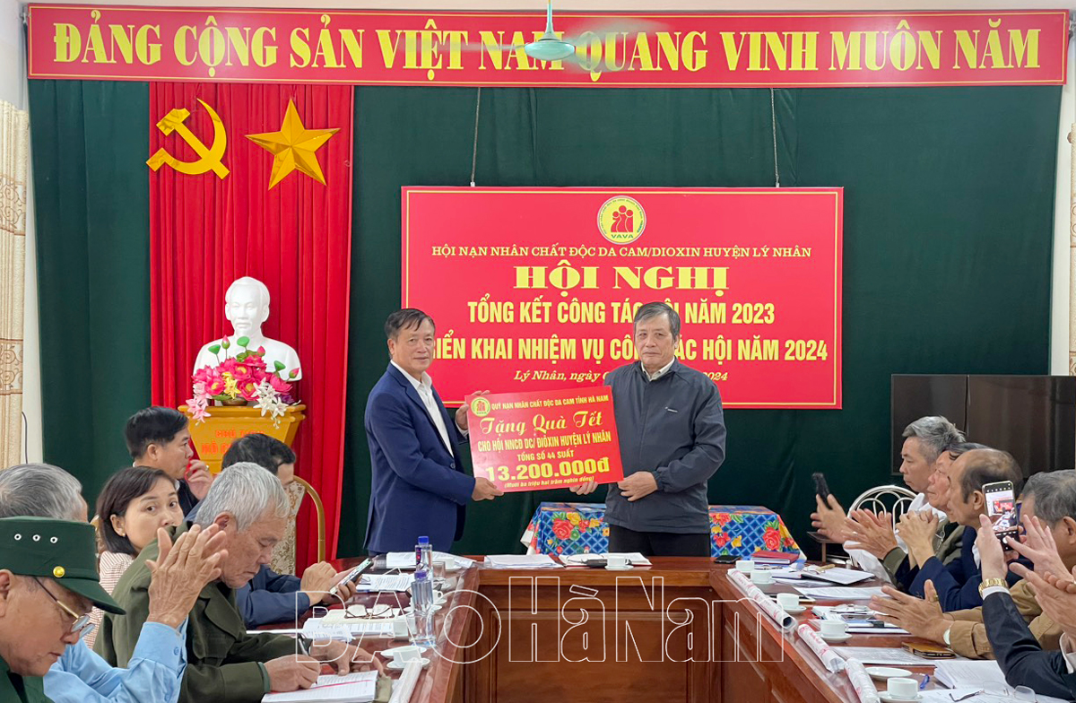 Hội Nạn nhân chất độc da cam/dioxin Lý Nhân vận động hơn 173 triệu đồng hỗ trợ nạn nhân