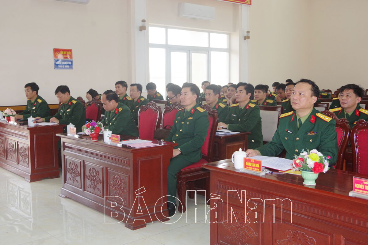 Bộ CHQS tỉnh tập huấn công tác đảng, công tác chính trị năm 2024