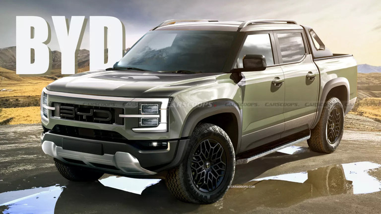 BYD hé lộ bán tải điện hầm hố, thách thức Ford Ranger, Toyota Hilux