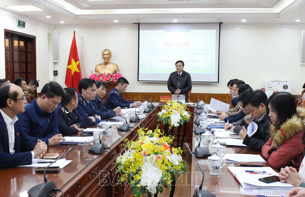 Ban Chỉ đạo 389 tỉnh triển khai phương hướng, nhiệm vụ năm 2024