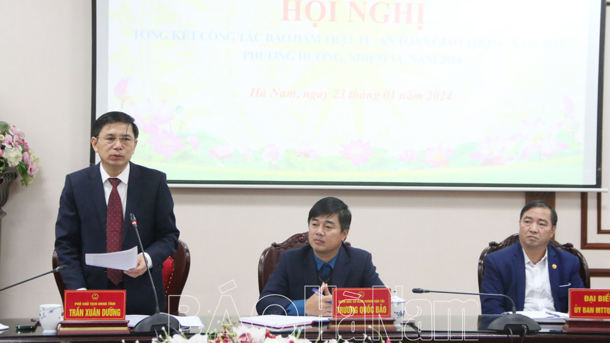 Triển khai công tác bảo đảm trật tự an toàn giao thông năm 2024