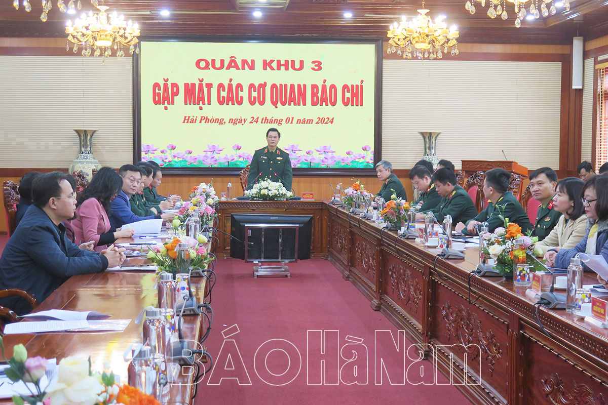 Bộ Tư lệnh Quân khu 3 gặp mặt các cơ quan báo chí