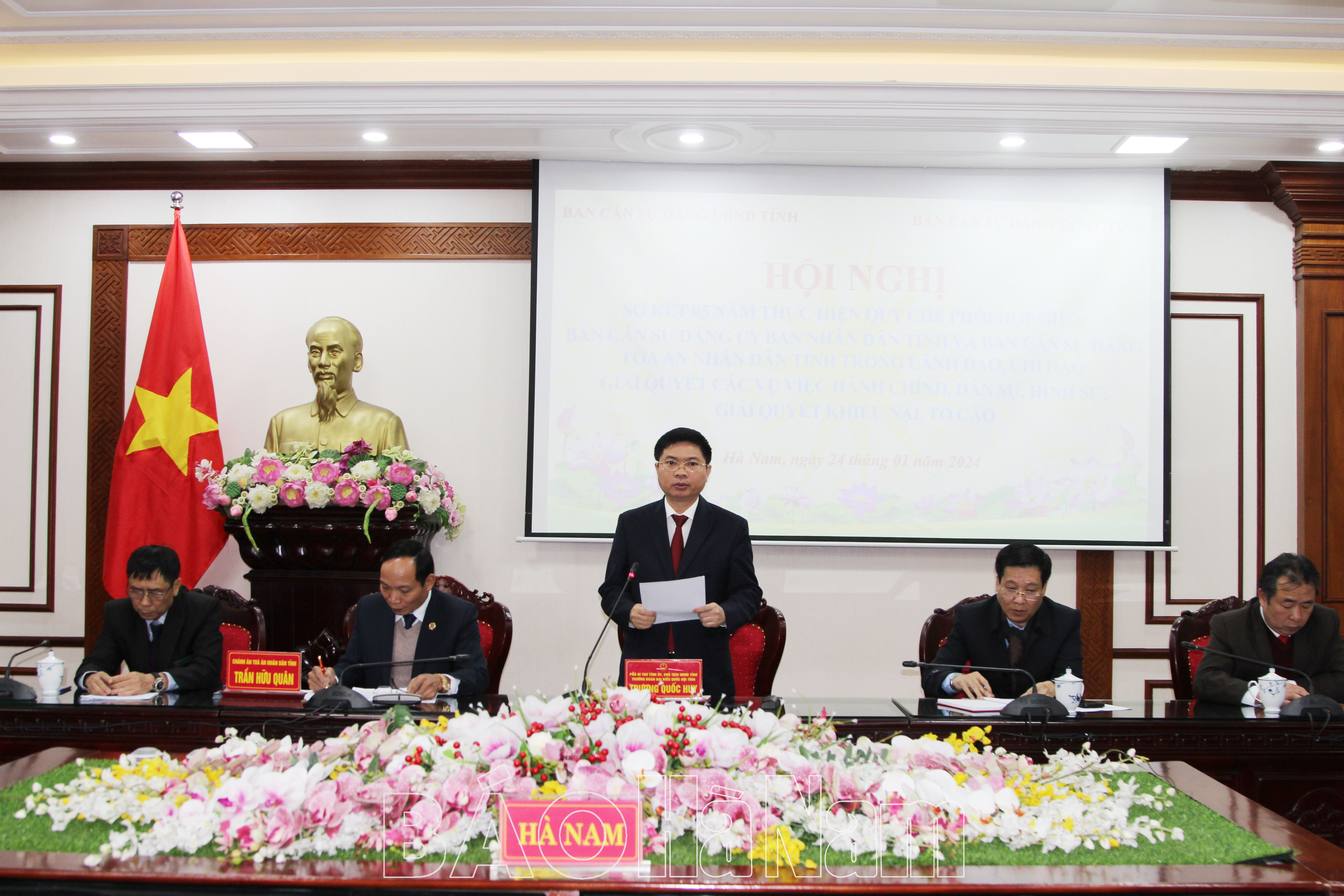 Ban Cán sự Đảng UBND tỉnh và Ban Cán sự Đảng TAND tỉnh sơ kết 5 năm thực hiện quy chế phối hợp