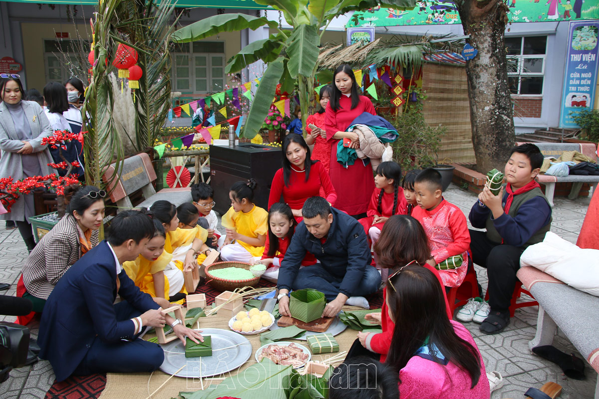 Trường Tiểu học Liêm Chính tổ chức “Ngày hội trải nghiệm chào Xuân Giáp Thìn 2024”