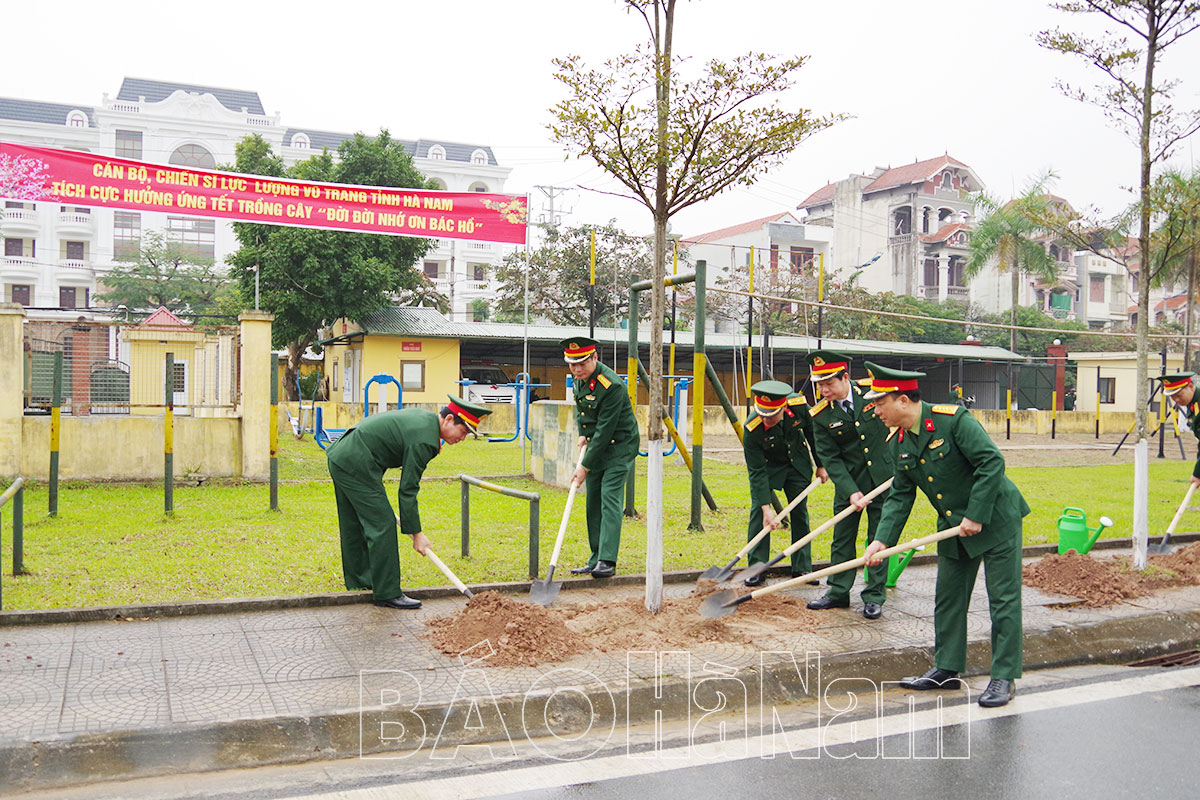 Bộ CHQS tỉnh phát động Tết trồng cây Xuân Giáp Thìn năm 2024