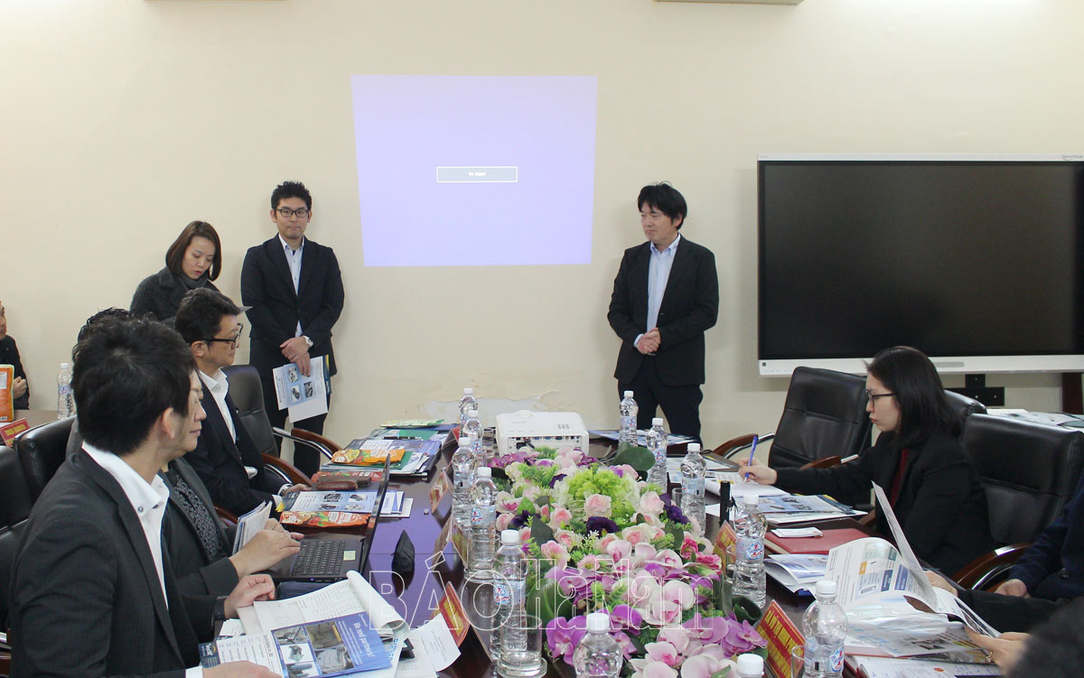 BQL các KCN tỉnh làm việc với Đoàn công tác của tổ chức hỗ trợ doanh nghiệp vừa và nhỏ thuộc Thủ đô Tokyo, Nhật Bản