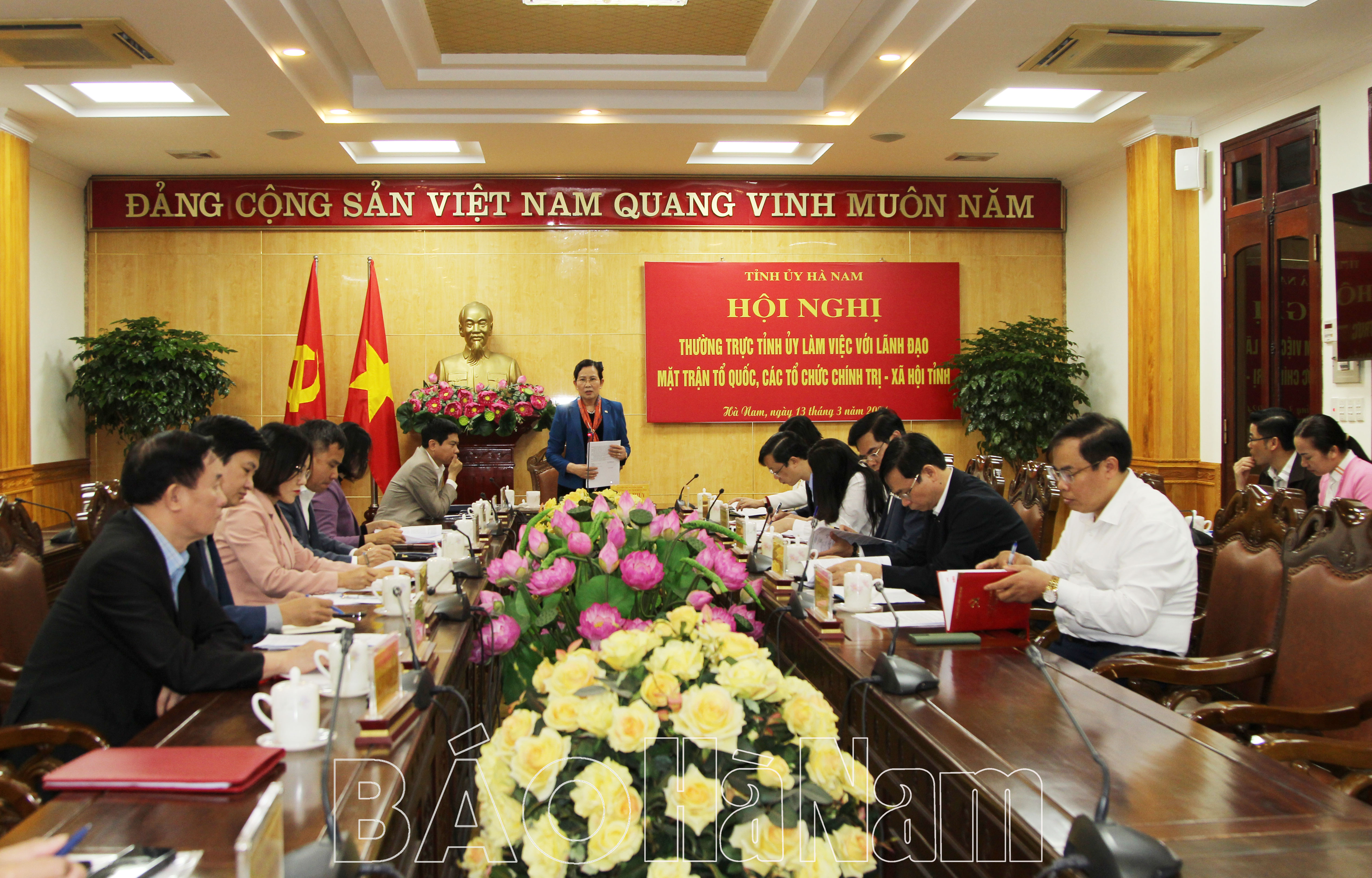 Thường trực Tỉnh ủy làm việc với lãnh đạo MTTQ và các tổ chức chính trị- xã hội tỉnh