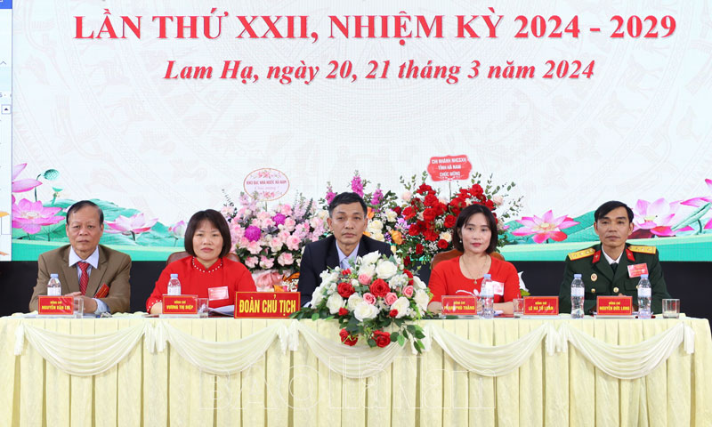 Đại hội đại biểu MTTQ phường Lam Hạ lần thứ XXII, nhiệm kỳ 2024 - 2029