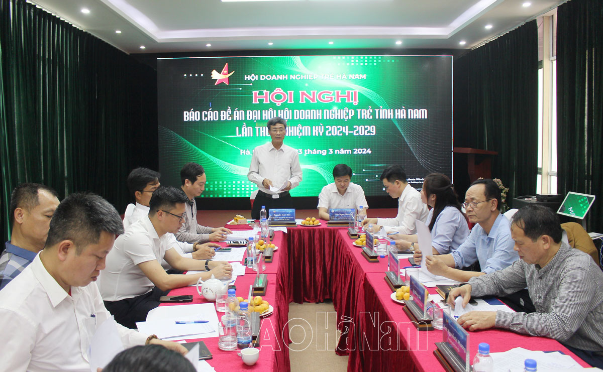 Báo cáo đề án tổ chức Đại hội Hội Doanh nghiệp trẻ tỉnh nhiệm kỳ 2024-2029