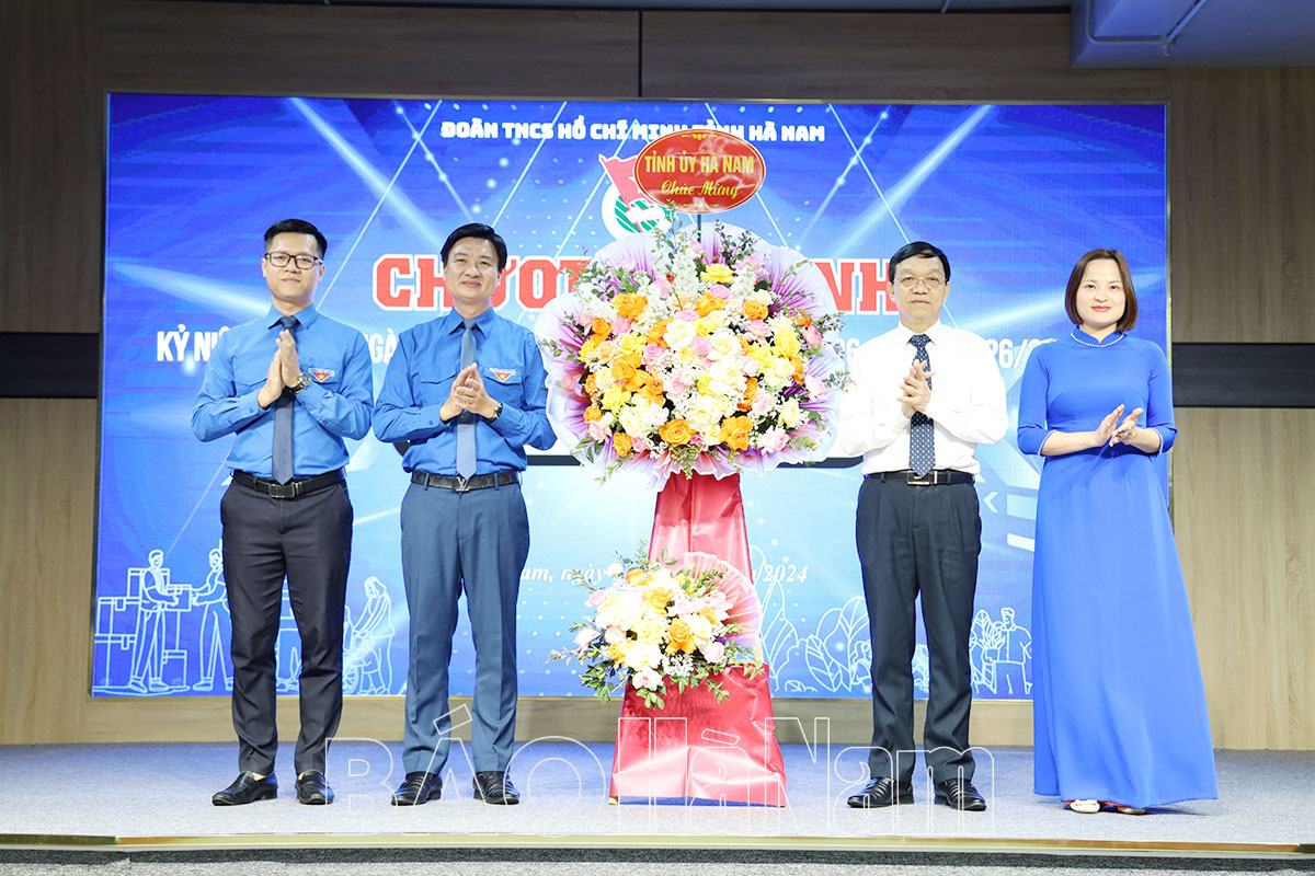 Tỉnh đoàn Hà Nam kỷ niệm 93 năm Ngày thành lập Đoàn TNCS Hồ Chí Minh