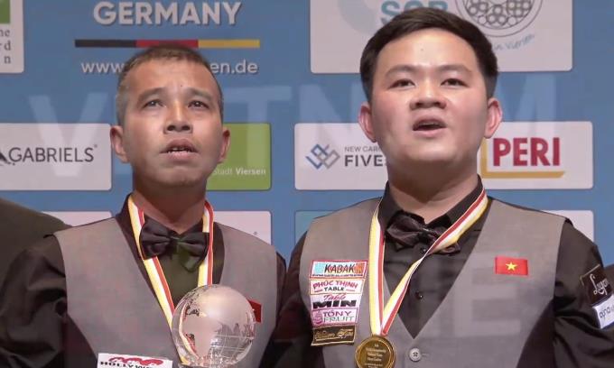 Việt Nam lần đầu vô địch billiard đồng đội thế giới