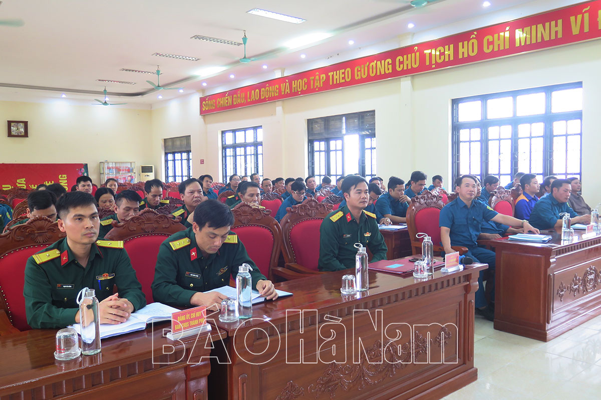 Ban CHQS thành phố Phủ Lý rút kinh nghiệm tháng đầu huấn luyện