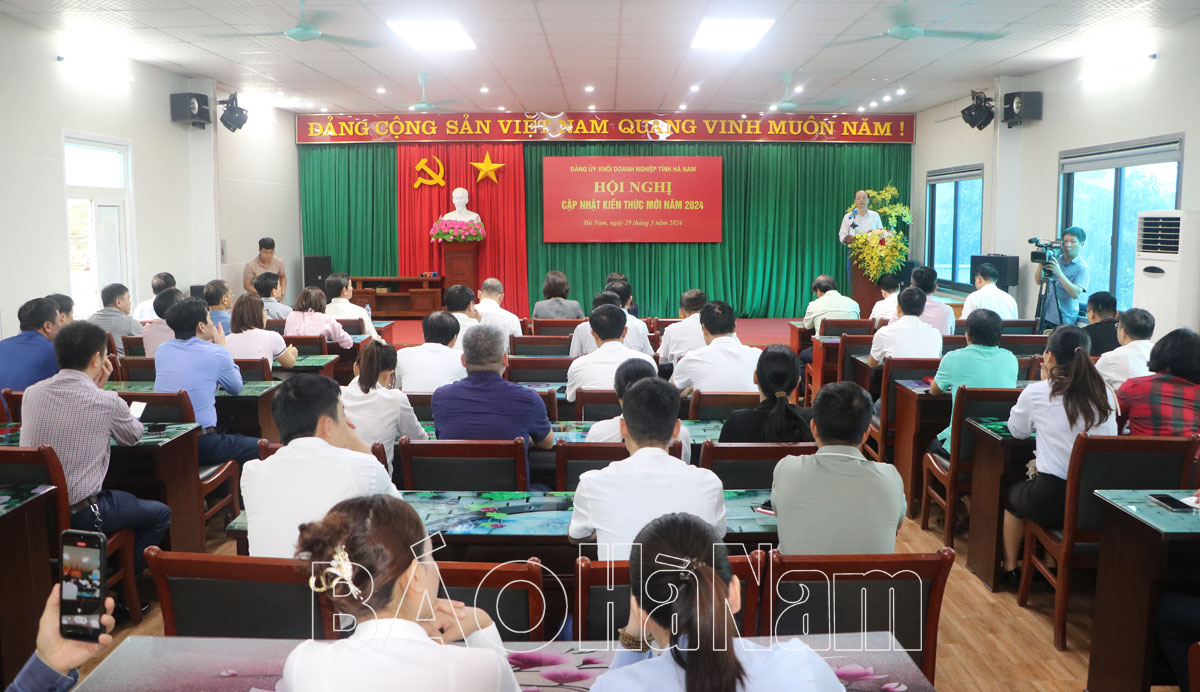 Đảng ủy Khối Doanh nghiệp tỉnh cập nhật kiến thức mới cho bí thư cấp ủy các chi, đảng bộ cơ sở trực thuộc