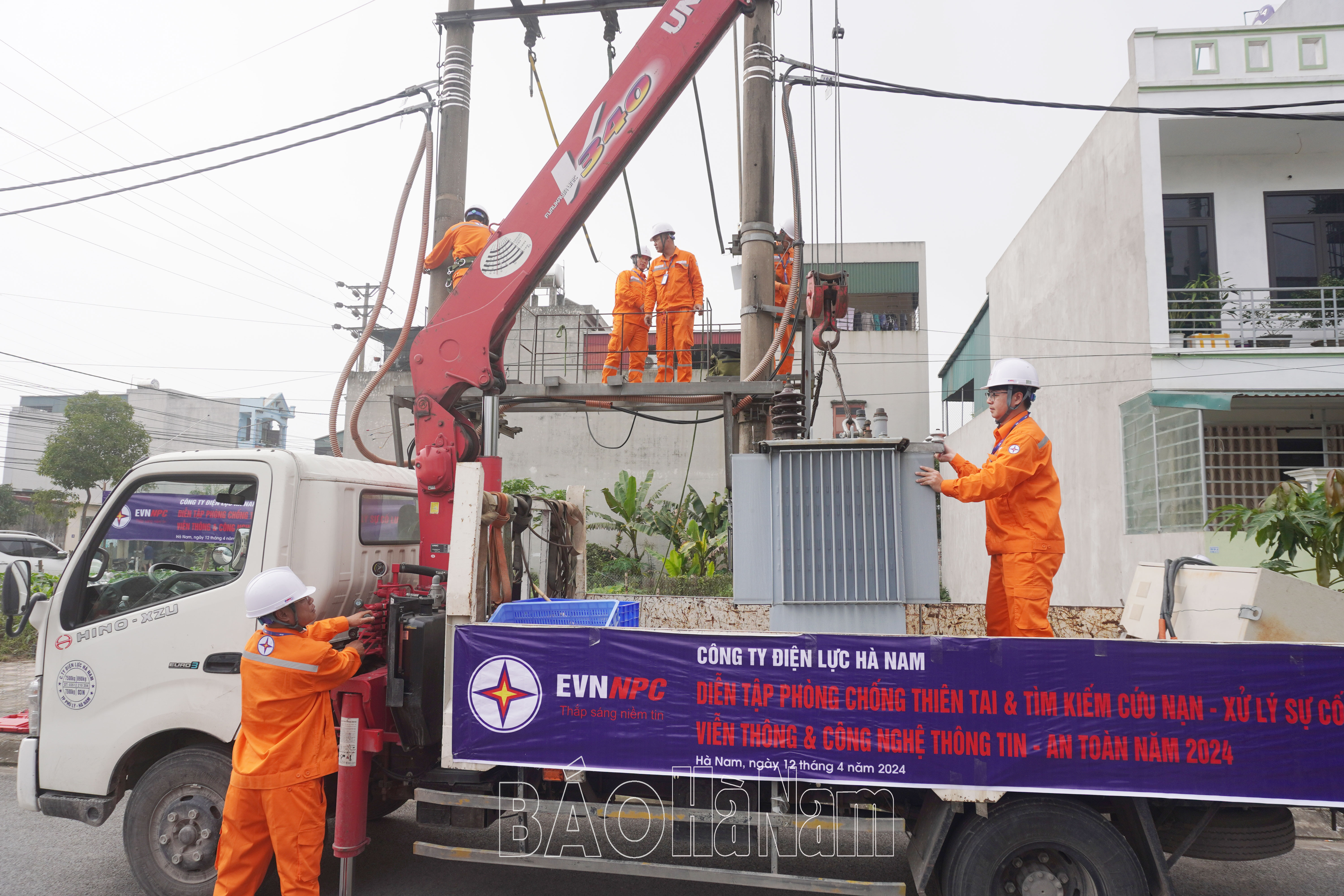 PC Hà Nam diễn tập công tác phòng chống thiên tai và tìm kiếm cứu nạn