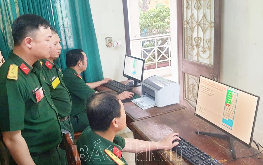 Ban CHQS huyện Thanh Liêm tổ chức hội thi lái xe mô tô an toàn