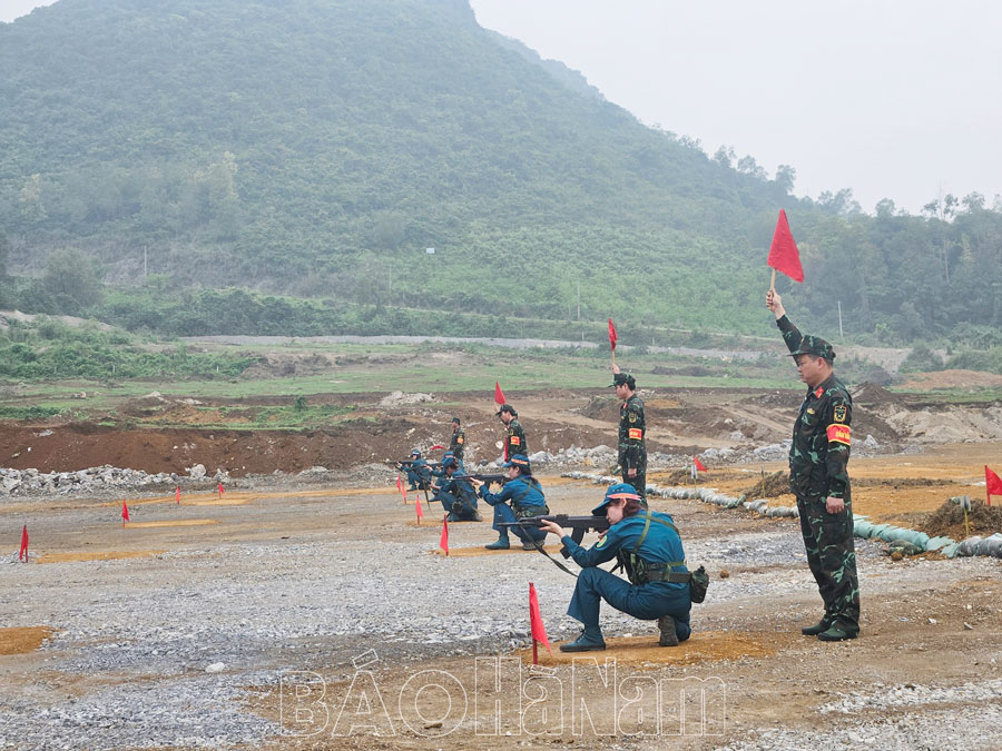 Bộ CHQS tỉnh khai mạc hội thi bắn súng quân dụng quân đội và dân quân tự vệ năm 2024