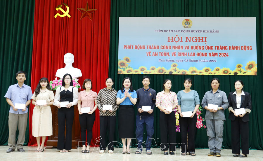 Liên đoàn Lao động huyện Kim Bảng phát động Tháng Công nhân năm 2024