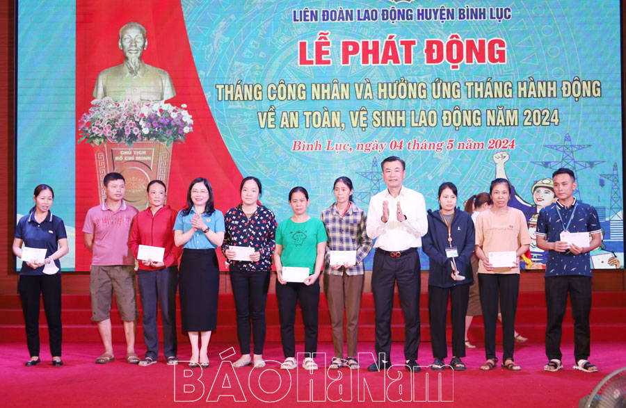 Liên đoàn Lao động huyện Bình Lục phát động Tháng Công nhân năm 2024