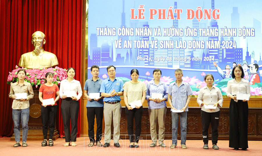 Thành phố Phủ Lý phát động Tháng Công nhân và hưởng ứng Tháng hành động về ATVSLĐ năm 2024