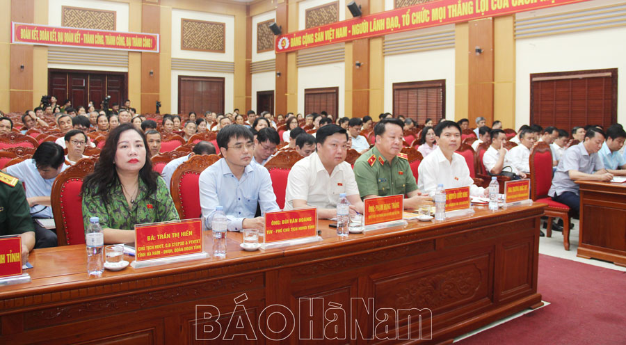 Đoàn ĐBQH tỉnh tiếp xúc cử tri huyện Kim Bảng