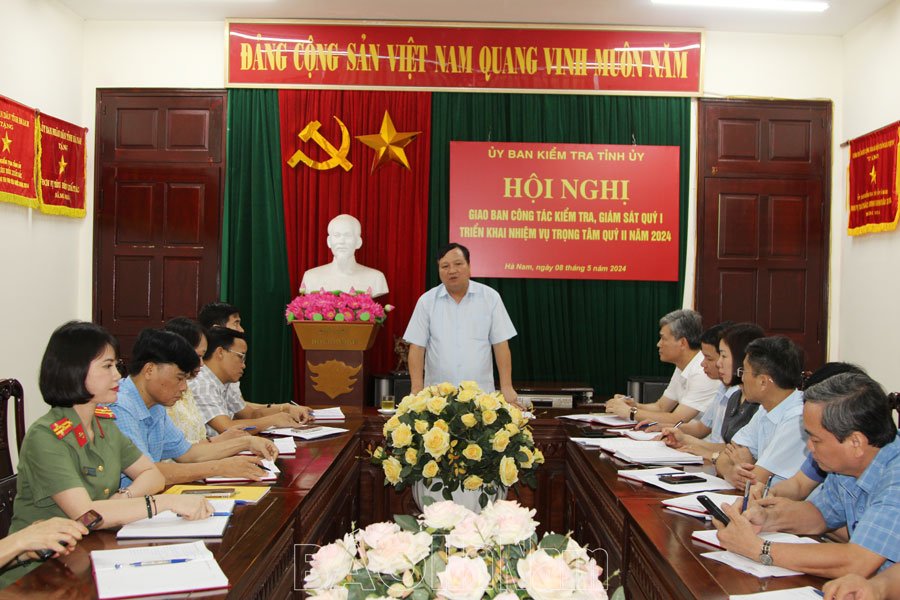 UBKT Tỉnh ủy giao ban triển khai nhiệm vụ trọng tâm quý II/2024