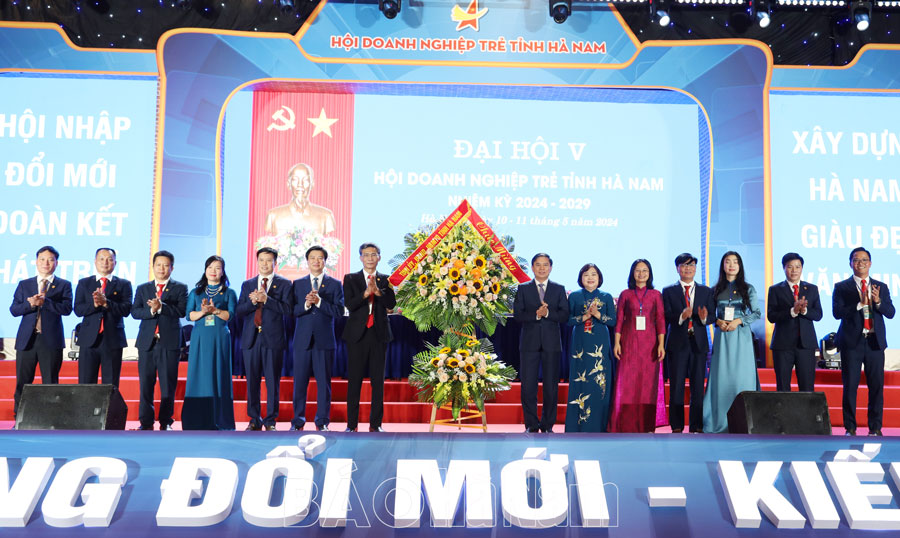 Đại hội Hội Doanh nghiệp trẻ tỉnh Hà Nam lần thứ V, nhiệm kỳ 2024 - 2029