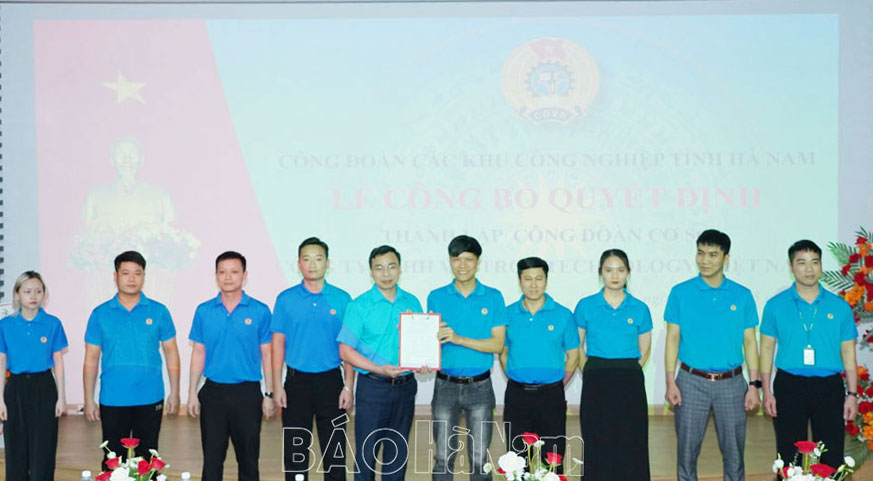 Thành lập Công đoàn cơ sở Công ty TNHH Wistron Technology Việt Nam