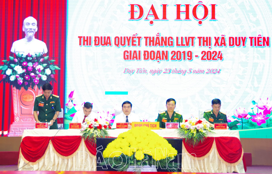 Thị xã Duy Tiên tổ chức Đại hội thi đua Quyết thắng trong lực lượng vũ trang