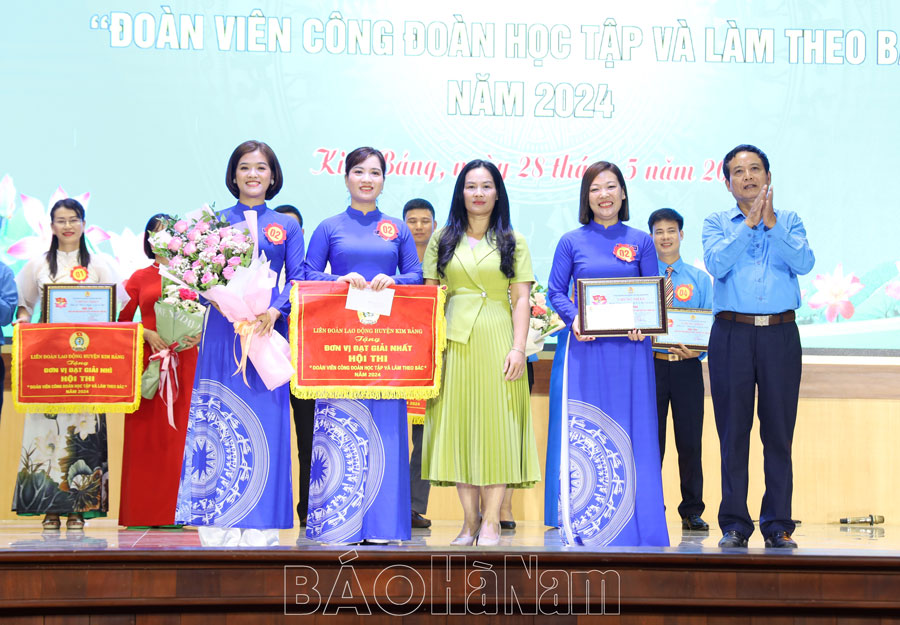 Chung khảo Hội thi “Đoàn viên công đoàn học tập và làm theo Bác” huyện Kim Bảng năm 2024