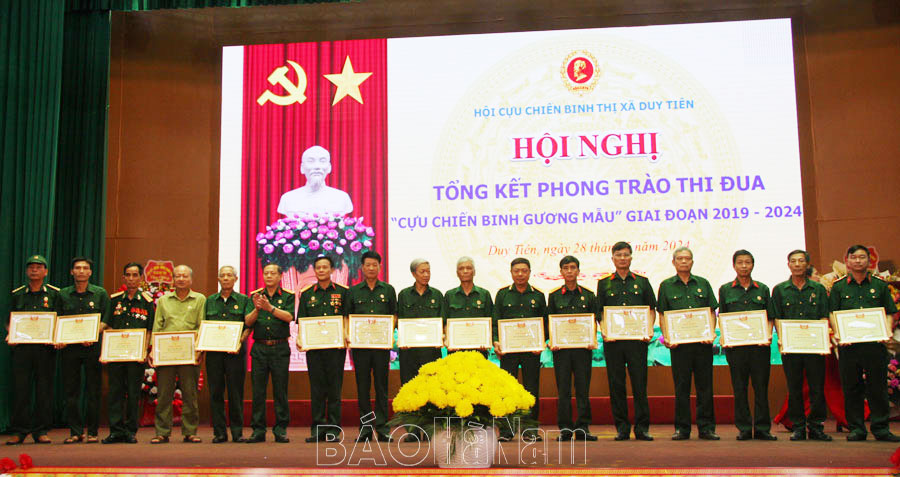 Hội CCB Duy Tiên tổng kết phong trào thi đua CCB gương mẫu giai đoạn 2019-2024