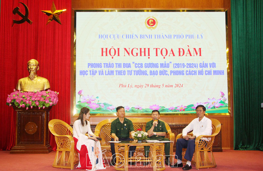 Hội CCB thành phố Phủ Lý tọa đàm về Phong trào thi đua “CCB gương mẫu”