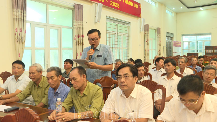 Thanh Liêm đối thoại giữa người đứng đầu cấp uỷ, chính quyền với cán bộ và nhân dân xã Thanh Tân