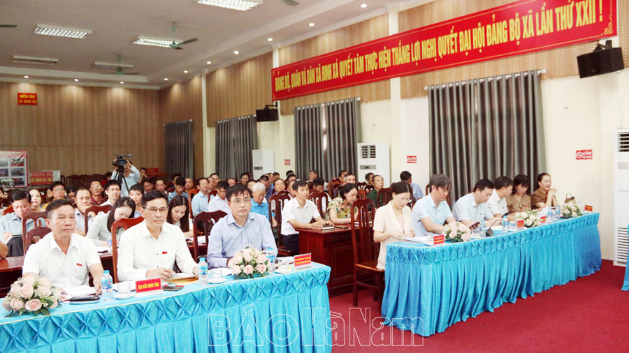 Đại biểu HĐND tỉnh tiếp xúc cử tri thành phố Phủ Lý