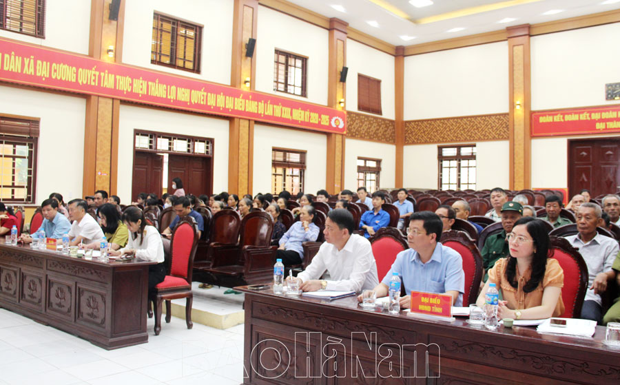 Đại biểu HĐND tỉnh tiếp xúc cử tri huyện Kim Bảng