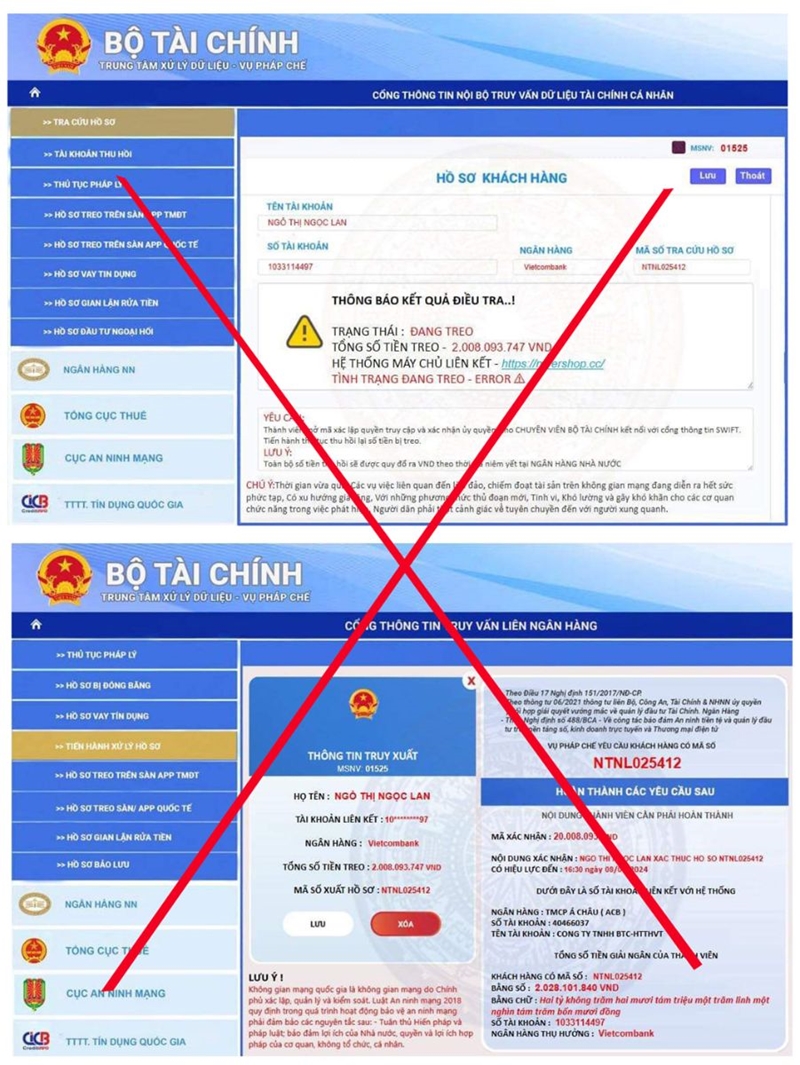 Bộ Tài chính khuyến cáo việc giả mạo văn bản, con dấu và website của Bộ để lừa đảo