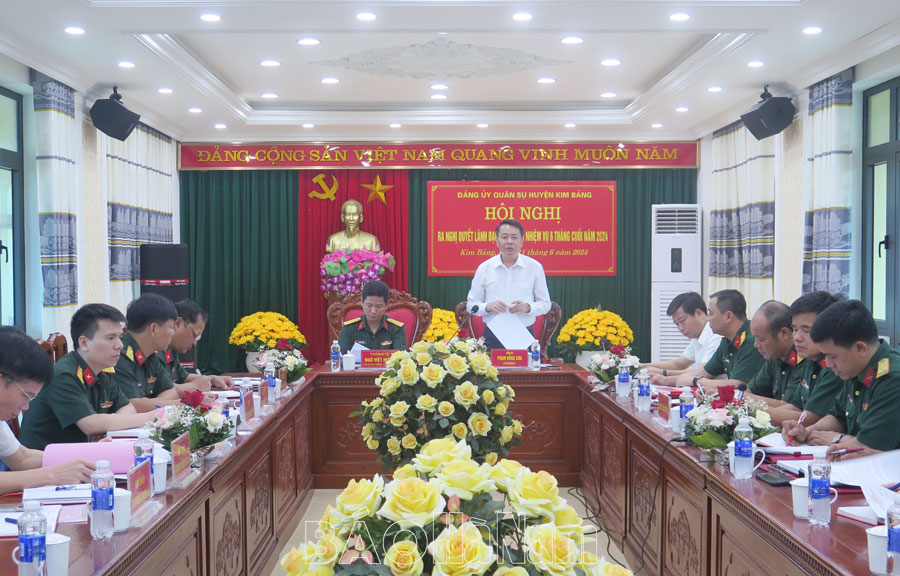 ĐUQS huyện Kim Bảng ra nghị quyết lãnh đạo thực hiện nhiệm vụ 6 tháng cuối năm