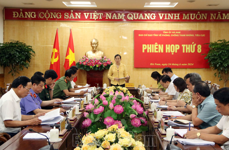 Ban Chỉ đạo tỉnh về phòng, chống tham nhũng, tiêu cực triển khai nhiệm vụ trọng tâm thời gian tới