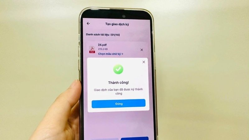 Chữ ký số góp phần bảo mật trong giao dịch trực tuyến