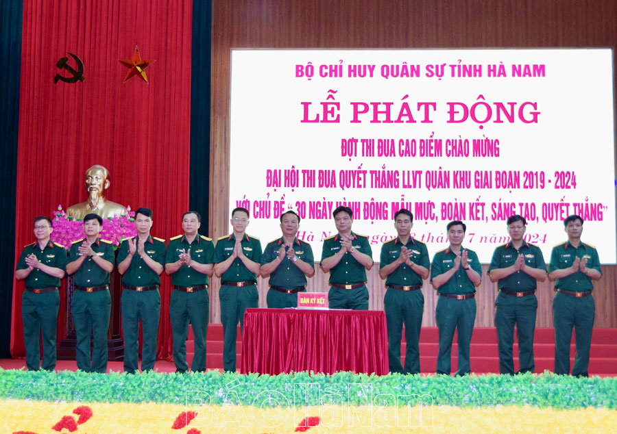 Bộ CHQS tỉnh phát động đợt thi đua cao điểm chào mừng Đại hội Thi đua Quyết thắng LLVT Quân khu 3, giai đoạn 2019-2024