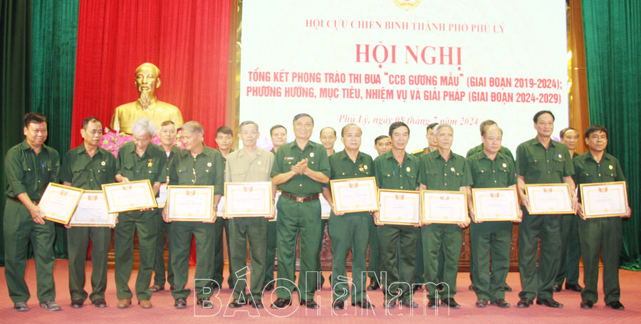 Hội CCB thành phố Phủ Lý tổng kết phong trào thi đua “CCB gương mẫu” giai đoạn 2019 – 2024