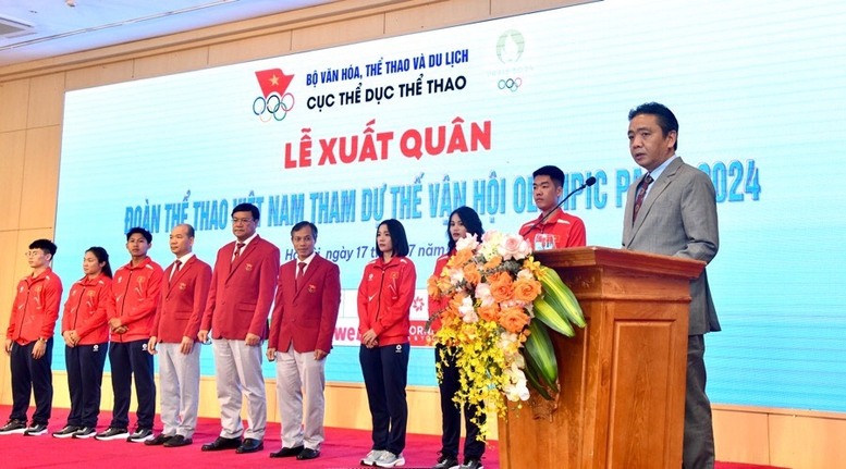Lễ xuất quân Đoàn Thể thao Việt Nam dự Olympic Paris 2024