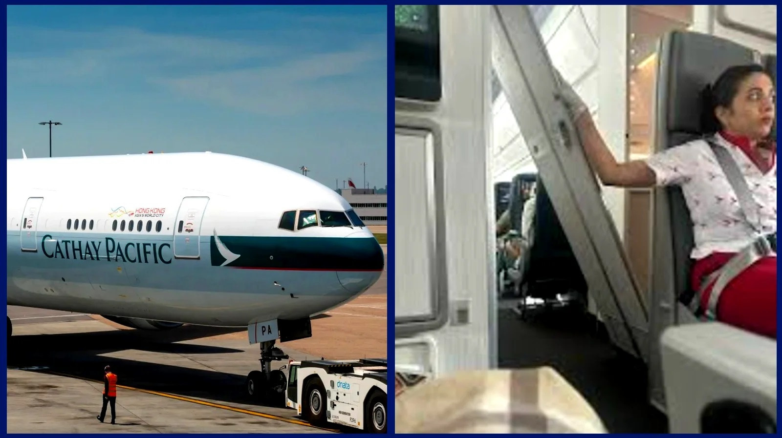 Nữ tiếp viên phải ngồi giữ cửa nhà vệ sinh suốt hành trình bay 16 tiếng