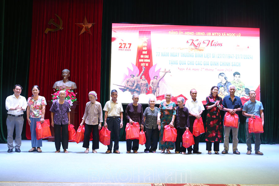 Xã Ngọc Lũ kỷ niệm ngày Thương binh liệt sỹ