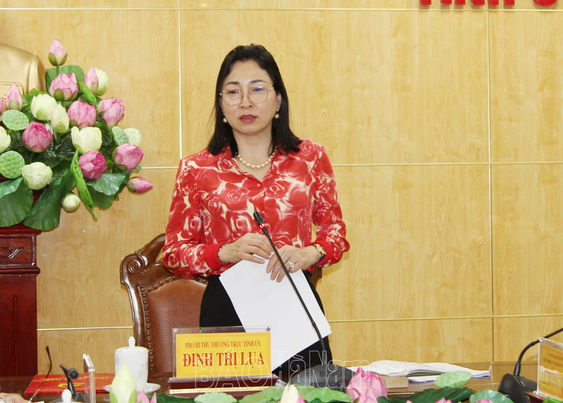 Giao ban Thường trực Tỉnh ủy với lãnh đạo các cơ quan tham mưu, giúp việc quý II/2024