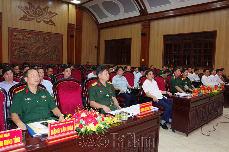 Ban chỉ đạo diễn tập tỉnh triển khai nhiệm vụ diễn tập khu vực phòng thủ huyện Lý Nhân