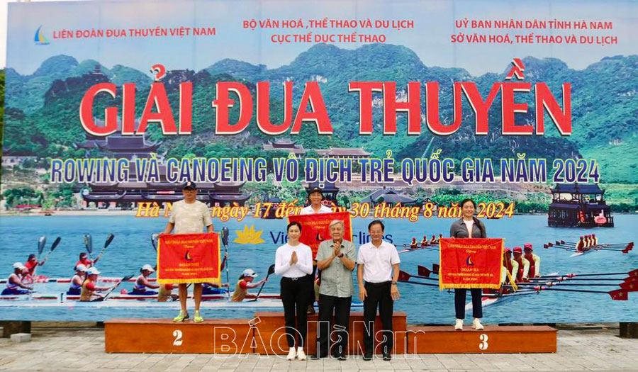 Hải Dương giành giải Nhất toàn đoàn Giải Đua thuyền Rowing Vô địch trẻ Quốc gia năm 2024