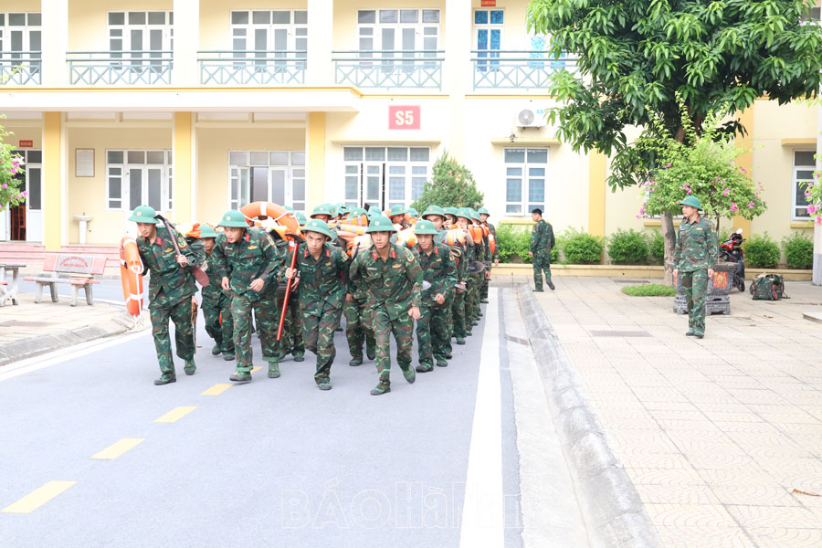 Bộ Chỉ huy Quân sự tỉnh triển khai biện pháp ứng phó bão