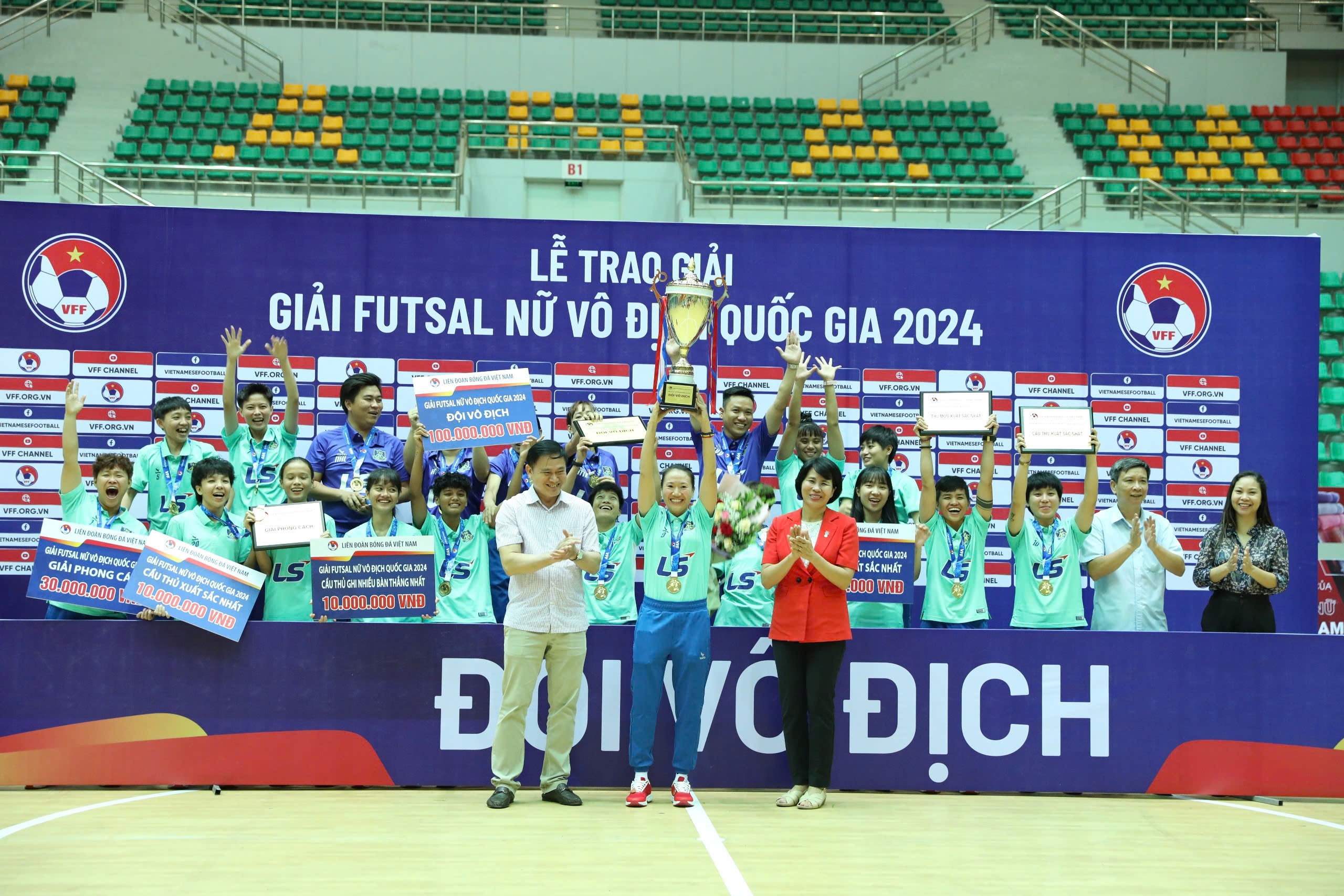 Futsal nữ Thái Sơn Nam lần thứ ba vô địch Giải Futsal nữ vô địch quốc gia