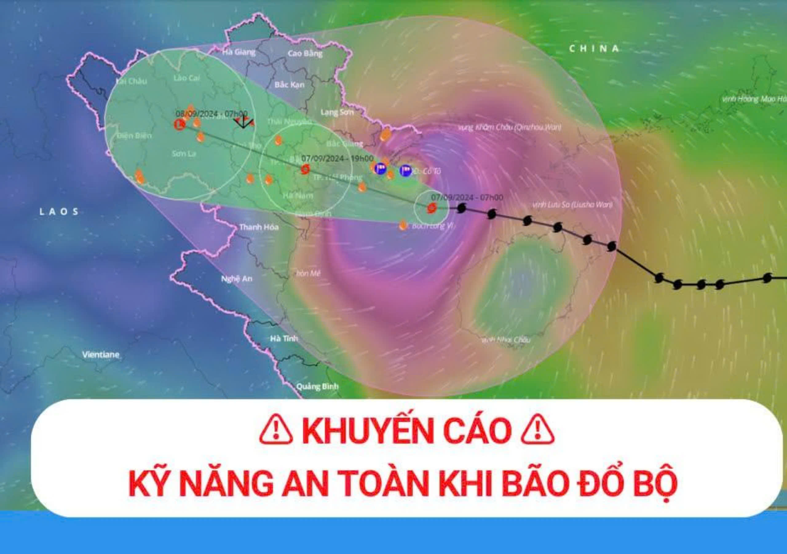 Khuyến cáo an toàn cho người dân khi bão Yagi đổ bộ